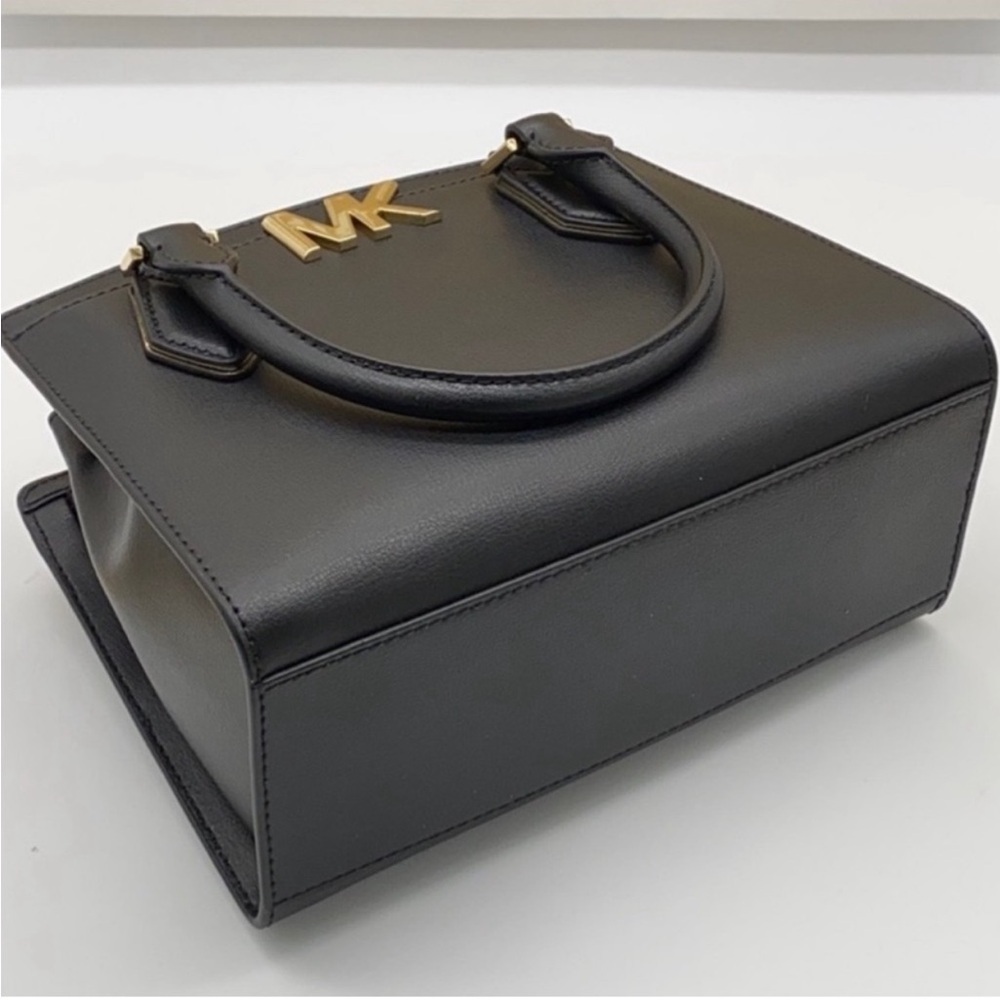 Michael Kors Mott Small Satchel Crossbody Black - Picture 6 of 12